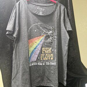 Hybrid Apparel 0X Pink Floyd Grey T-Shirt, 60% Content, 40% Polyester